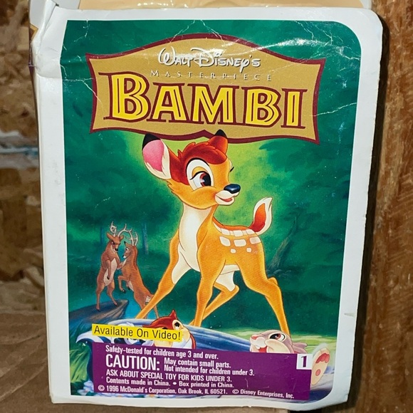 Collectible McDonalds Toy Walt Disney Bambi Child Kids Toy Cartoon Figurine 1996 - Picture 1 of 8